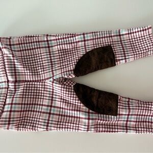 Janie and Jack Red and White Plaid Pants